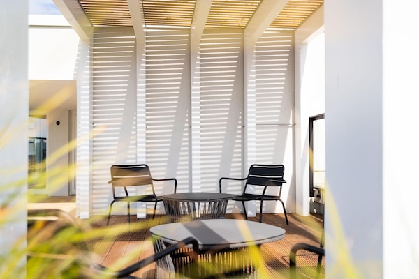 Foto van Baltisch toevluchtsoord met dakterras - Vakantiehuis in Travemünde - TerraceBalcony