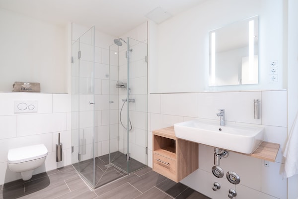 Foto van Baltisch toevluchtsoord met dakterras - Vakantiehuis in Travemünde - BathRoom