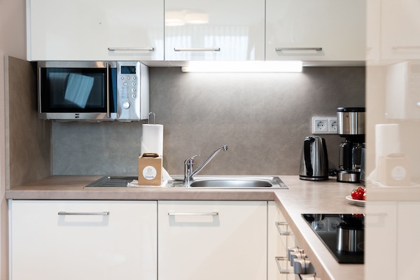 Foto van Baltisch toevluchtsoord met dakterras - Vakantiehuis in Travemünde - Kitchen