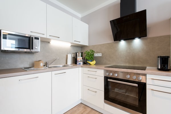 Foto van Balkonappartement met uitzicht op het groen - Vakantiehuis in Travemünde - Kitchen