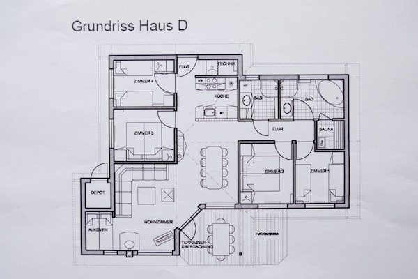 Foto van Beaside Wellness Chalet voor 10 personen - Vakantiehuis in Großenbrode - FloorPlan