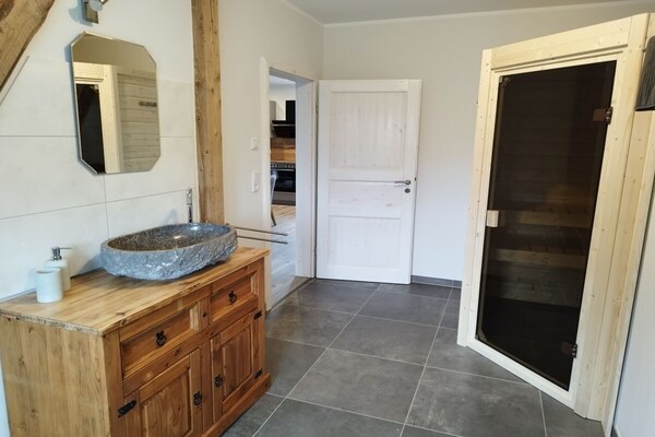 Foto van Kleine Vrijheid Moderne retraite - Vakantiehuis in Friedrichsau - BathRoom