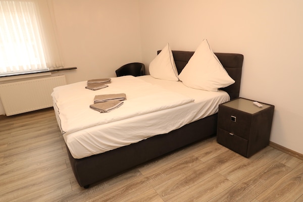 Foto van Appartement in Essen voor twee personen met privéterras - BedRoom