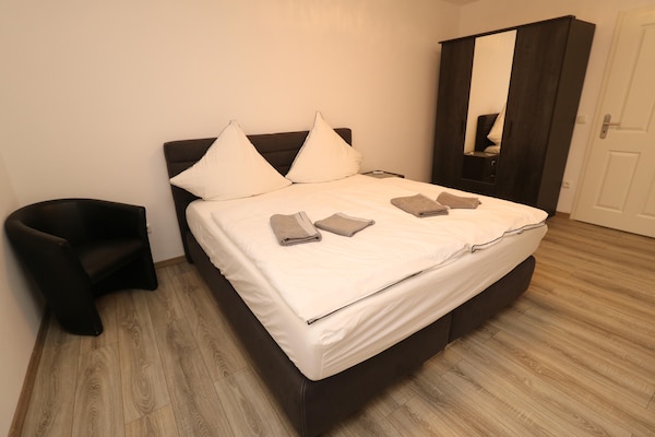 Foto van Appartement in Essen voor twee personen met privéterras - BedRoom