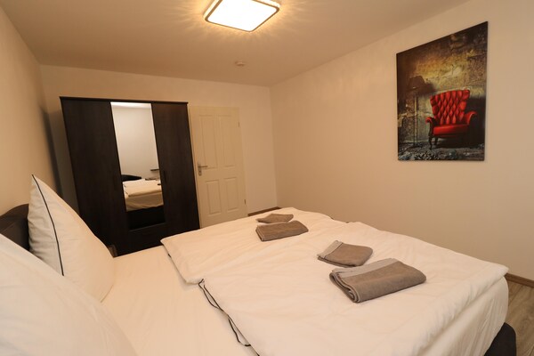 Foto van Appartement in Essen voor twee personen met privéterras - BedRoom