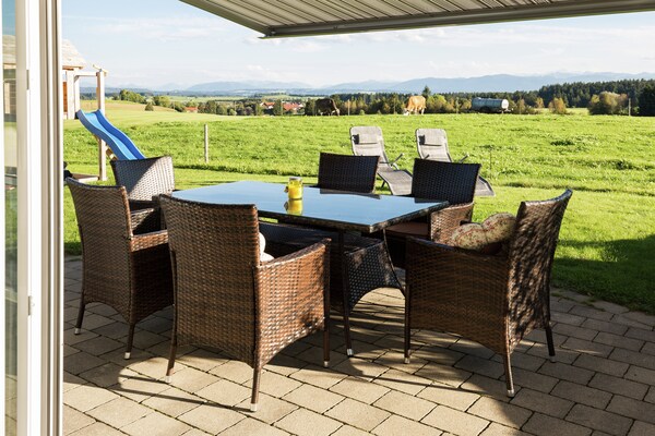 Foto van Alpenappartement in Allgäu - Vakantiehuis in Ingenried - TerraceBalcony