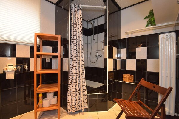 Foto van Appartement Steinbach bij skihal Oberhof - Vakantiehuis in Steinbach-Hallenberg - BathRoom
