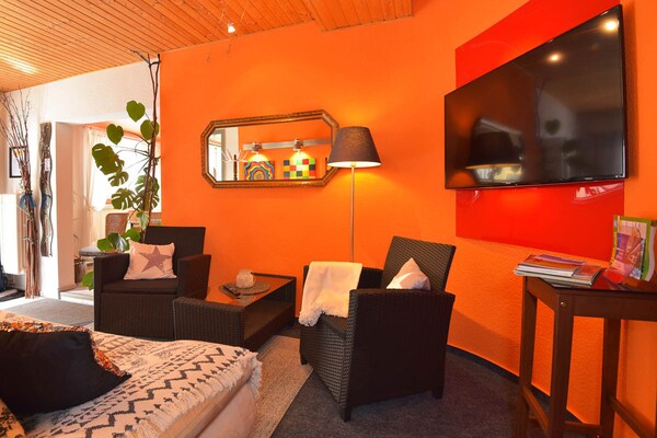 Foto van Appartement Steinbach bij skihal Oberhof - Vakantiehuis in Steinbach-Hallenberg - LivingRoom