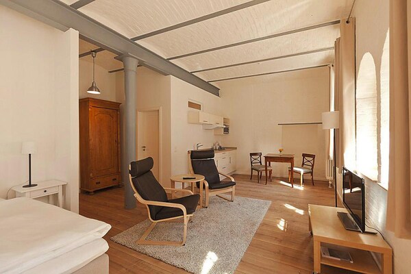 Foto van Appartementen in het Sudhaus in Schwerin - Vakantiehuis in Schwerin - LivingRoom