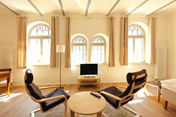 Foto van Appartementen in het Sudhaus in Schwerin - Vakantiehuis in Schwerin - LivingRoom