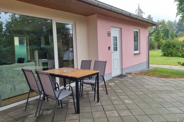 Foto van Rijtjeshuis aan de Groß Labenzer See, Klein Labenz - TerraceBalcony