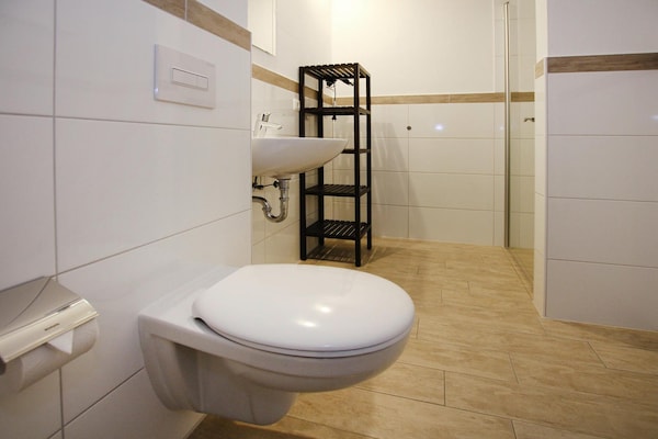Foto van Rijtjeshuis Hafenflair aan de Plauer See, Plau am See - BathRoom