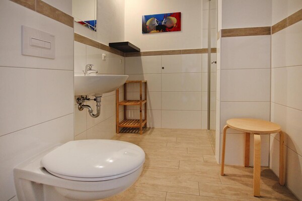 Foto van Rijtjeshuis Hafenflair aan de Plauer See, Plau am See - BathRoom