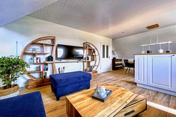 Foto van Vakantieappartement in Wyk-Boldixum op Föhr - Vakantiehuis in Wyk-Boldixum - LivingRoom