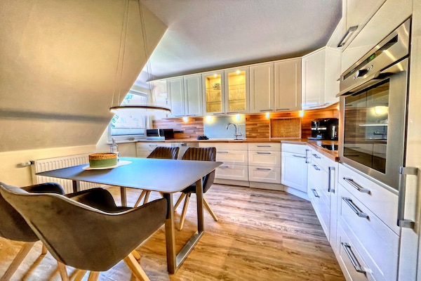 Foto van Vakantieappartement in Wyk-Boldixum op Föhr - Vakantiehuis in Wyk-Boldixum - Kitchen