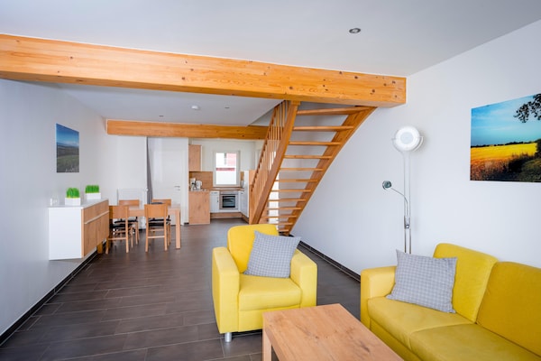 Foto van Rijtjeshuis in de badplaats Dampland aan de Oostzee - LivingRoom
