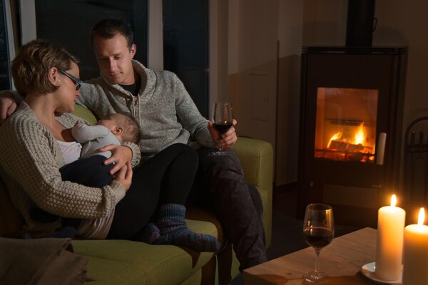 Foto van Rijtjeshuis in de badplaats Dampland aan de Oostzee - LivingRoom