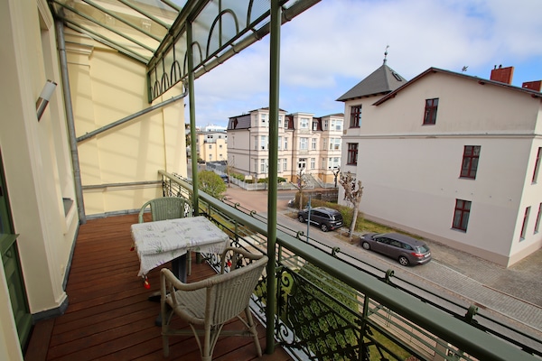 Foto van Vakantiewoning Meeresrausch in Ahlbeck - Vakantiehuis in Ahlbeck - TerraceBalcony