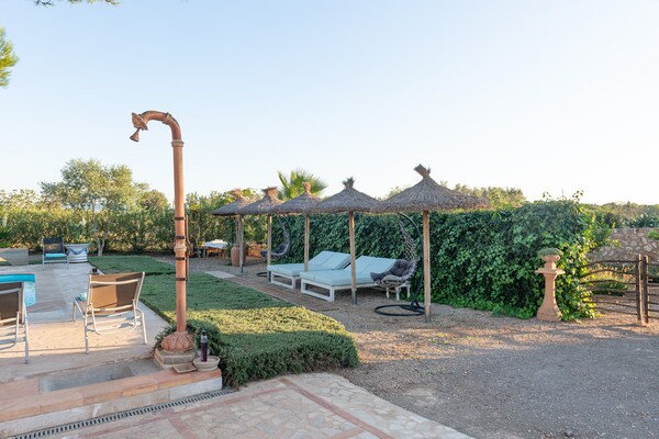 Foto van Villa in Manacor met zwembad en uitzicht - Vakantiehuis in Manacor, Illes Balears - Facilities