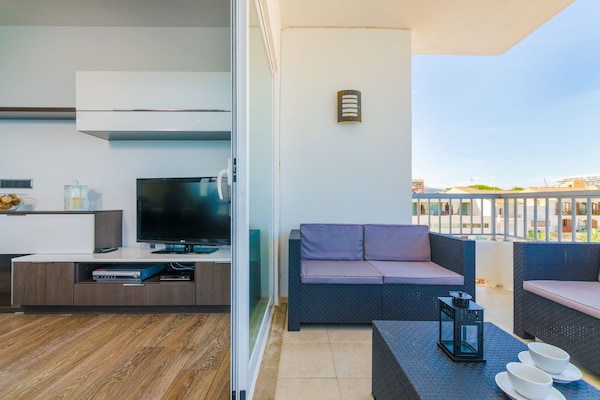 Foto van Appartement in Can Picafort bij het Strand - Vakantiehuis in Can Picafort, Illes Balears - TerraceBalcony