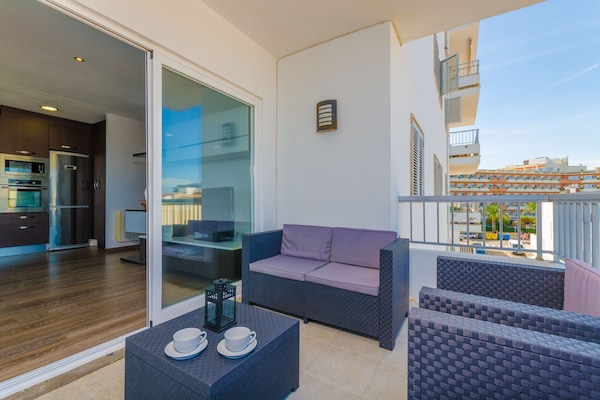 Foto van Appartement in Can Picafort bij het Strand - Vakantiehuis in Can Picafort, Illes Balears - TerraceBalcony