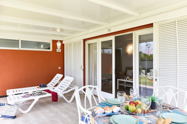 Foto van Bungalow in Maspalomas bij Strand & Zwembad - Vakantiehuis in Maspalomas - TerraceBalcony