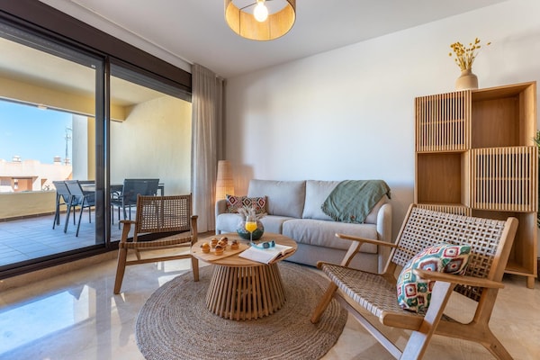 Foto van Appartement in Manilva met gedeeld zwembad - Vakantiehuis in Manilva - LivingRoom