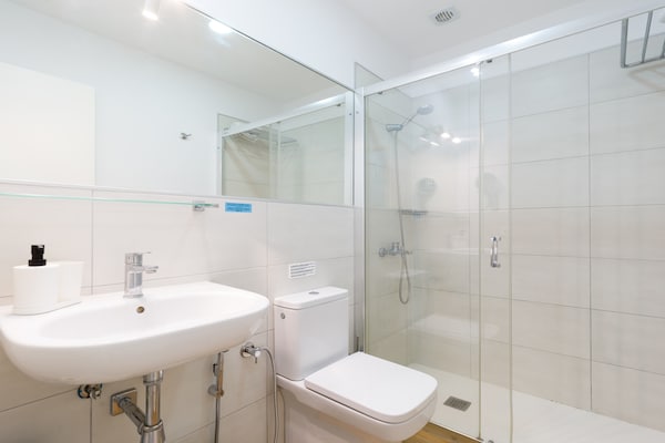 Foto van Strandappartement Las Palmas bij Las Canteras - Vakantiehuis in Las Palmas de Gran Canaria - BathRoom