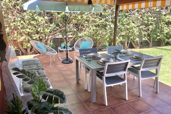 Foto van Bungalow in Maspalomas bij Golfbaan - Vakantiehuis in San Bartolomé de Tirajana - terrace