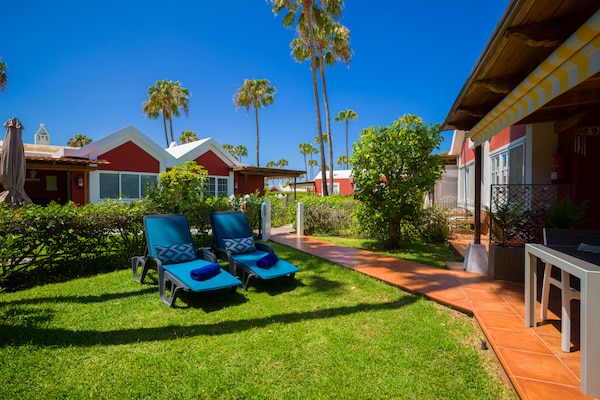Foto van Bungalow in Maspalomas bij Golfbaan - Vakantiehuis in San Bartolomé de Tirajana - terrace