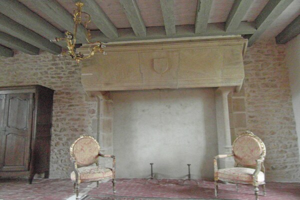 Foto van Kasteel in Le Veurdre bij bos en rivier - Vakantiehuis in Le Veurdre - Ambiance