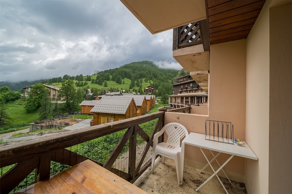 Foto van Studio in Frankrijk bij skigebied - Vakantiehuis in Allos - TerraceBalcony
