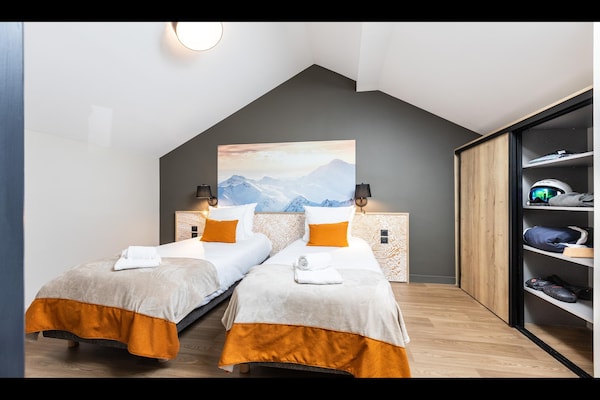 Foto van Appartement in Risoul met Ski-In/Ski-Out - Vakantiehuis in RISOUL - BedRoom