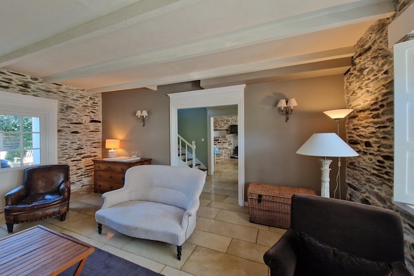 Foto van Huis in Locquirec bij zandstranden - Vakantiehuis in Locquirec - LivingRoom