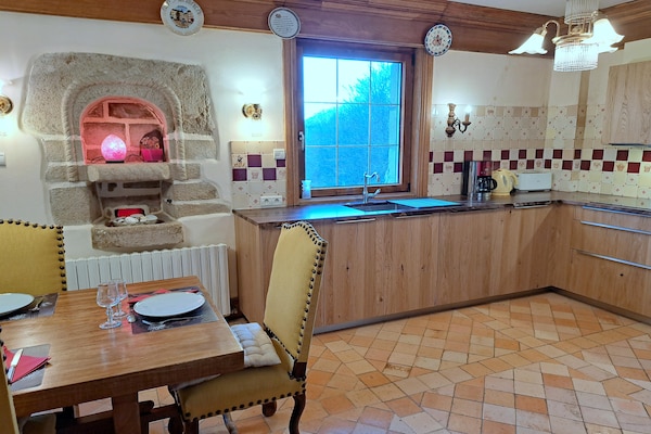 Foto van Granieten Huis in Bretagne met Zeezicht - Vakantiehuis in St. Pol-de-Léon - Kitchen