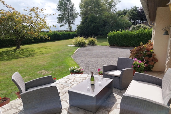 Foto van Vakantiehuis in Bretagne bij rivier Penze - Vakantiehuis in Plouénan - TerraceBalcony