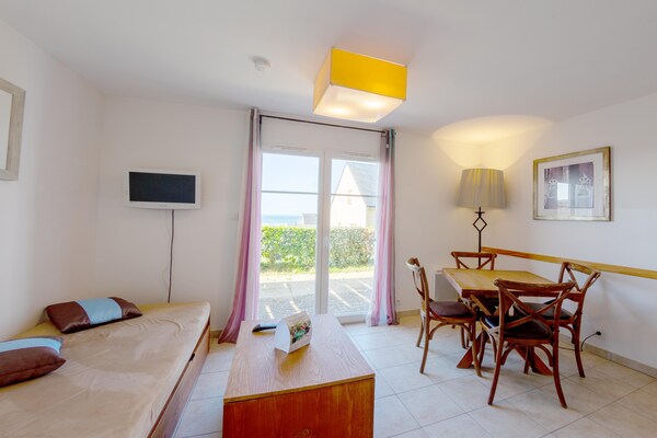 Foto van Bretonse Flat nabij Pentrez Beach - Vakantiehuis in St Nic - LivingRoom