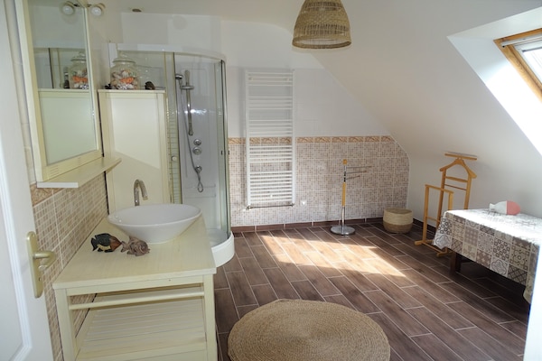 Foto van Vakantiehuis in Terenez met Zeezicht - Vakantiehuis in Plougasnou - BathRoom