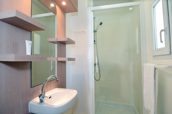 Foto van Appartement in Frankrijk met tuin of terras - Vakantiehuis in Moliets et maa - BathRoom