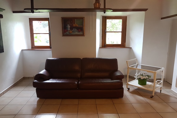 Foto van Saint-Sauveur Schuilplaats - Vakantiehuis in St Sauveur Lendelin - LivingRoom