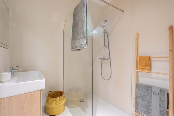 Foto van Studio in Étel met Uitzicht op Strand - Vakantiehuis in Plouhinec - BathRoom