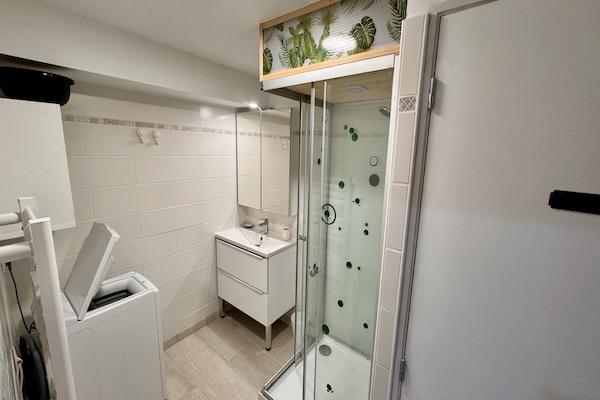 Foto van Blijf op het pad naar de top. - Vakantiehuis in Mont-Dore - BathRoom
