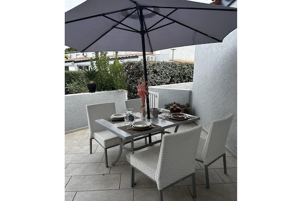 Foto van Appartement voor 2 personen vlakbij zee - Vakantiehuis in Saint-Cyprien - TerraceBalcony