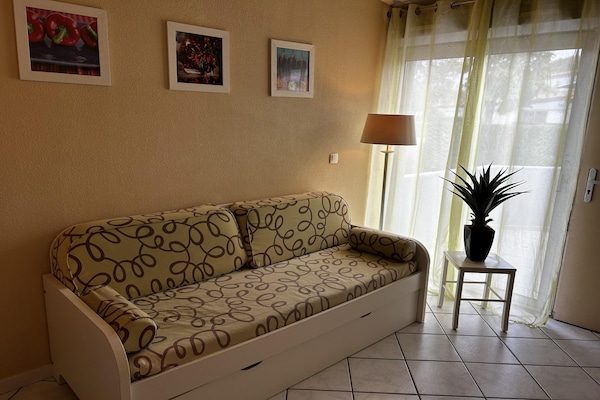 Foto van Appartement voor 2 personen vlakbij zee - Vakantiehuis in Saint-Cyprien - LivingRoom
