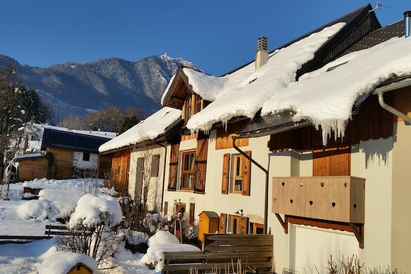 Foto van Landhuis bij Albertville Skipistes - Vakantiehuis in Mercury - ExteriorWinter