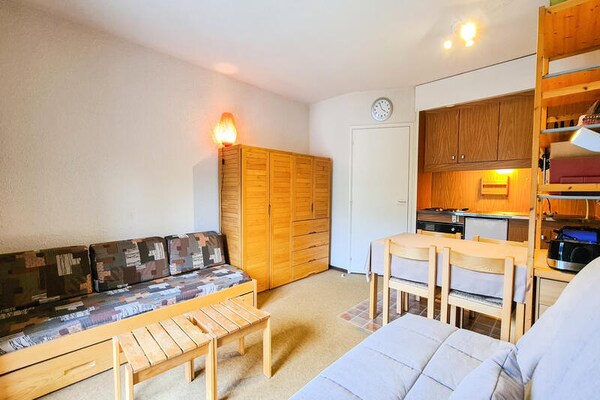 Foto van Aangename studio met skiberging · Dichtbij de pistes · Balkon - Untagged