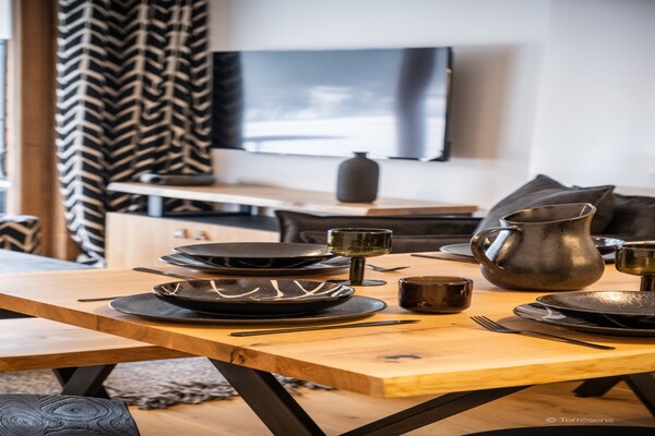 Foto van Appartement in La Chapelle bij Skilift - Vakantiehuis in la Chapelle dabondance - DiningRoom