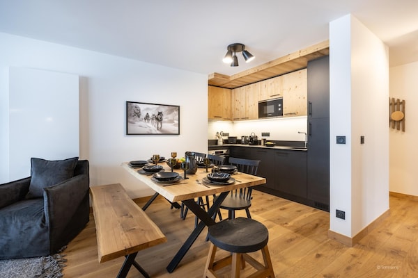 Foto van Appartement in La Chapelle bij Skilift - Vakantiehuis in la Chapelle dabondance - DiningRoom