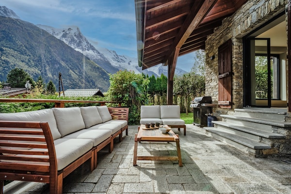 Foto van Elegant ski-in chalet in Chamonix - Vakantiehuis in Chamonix-Mont-Blanc - terrace