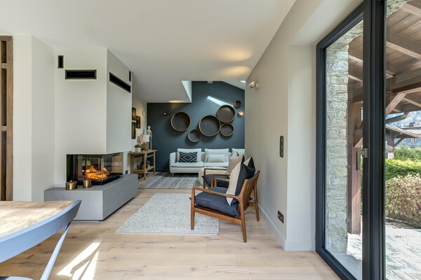 Foto van Elegant ski-in chalet in Chamonix - Vakantiehuis in Chamonix-Mont-Blanc - LivingRoom